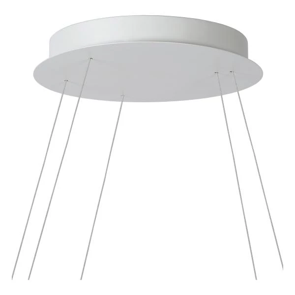 Lucide TRINITI - Hanglamp - Ø 80 cm - LED Dimb. - 3000K - Wit - detail 1